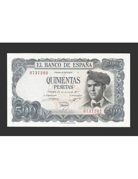 ESTADO ESPAÑOL 500 PESETAS 1971 SIN SERIE