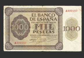 ESTADO ESPAÑOL 1000 PESETAS 1936 SERIE A