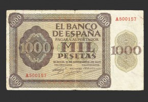 ESTADO ESPAÑOL 1000 PESETAS 1936 SERIE A