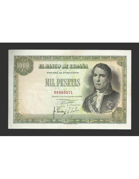ESTADO ESPAÑOL 1000 PESETAS 1949 SIN SERIE