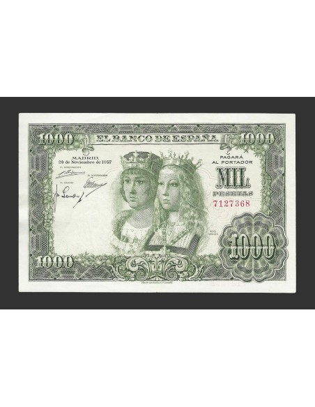 ESTADO ESPAÑOL, 1000 PESETAS 1957 SIN SERIE