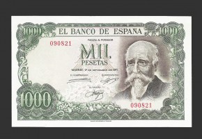 ESTADO ESPAÑOL 1000 PESETAS 1971 SIN SERIE