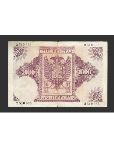 ESTADO ESPAÑOL 1000 PESETAS 21-10-1940 SIN SERIE