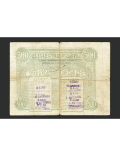 BANCO DE VALLS (TARRAGONA) 500 PESETAS 1911 2