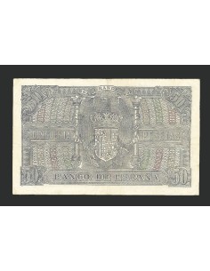 ESTADO ESPAÑOL 50 PESETAS 1940 SERIE D 2