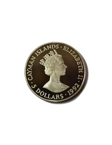 CAYMAN, ISLAS 1992, 5 Dollars