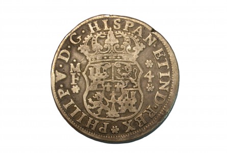 FELIPE V 1739 4 Reales Mexico M.F.