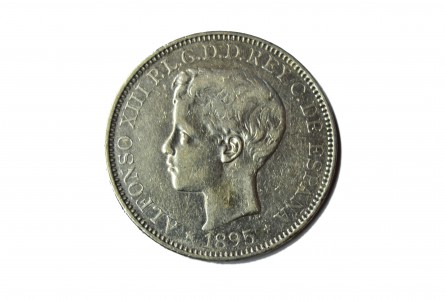 ALFONSO XIII - 1895 PESO PUERTO RICO