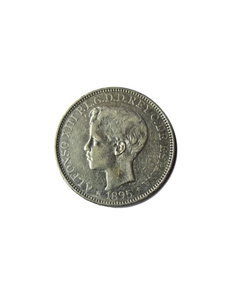 ALFONSO XIII - 1895 PESO PUERTO RICO