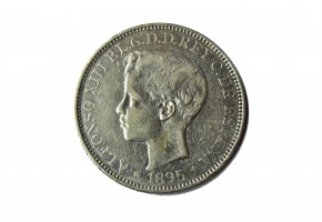 ALFONSO XIII - 1895 PESO PUERTO RICO