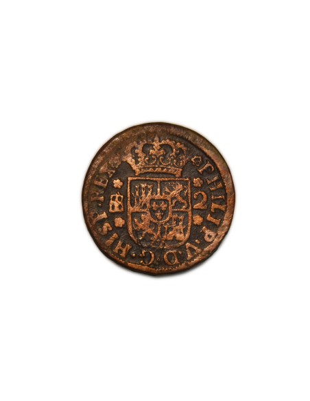 FELIPE V 1746 2 Maravedís Segovia