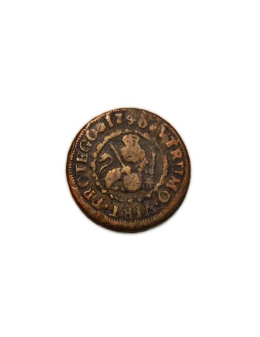 FELIPE V 1746 2 Maravedís Segovia