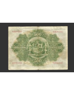ALFONSO XIII, 500 pesetas 28 de enero de1907 2