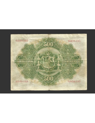 ALFONSO XIII, 500 pesetas 28 de enero de1907