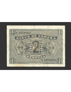 ESTADO ESPAÑOL 2 PESETAS 1937 SERIE A 2
