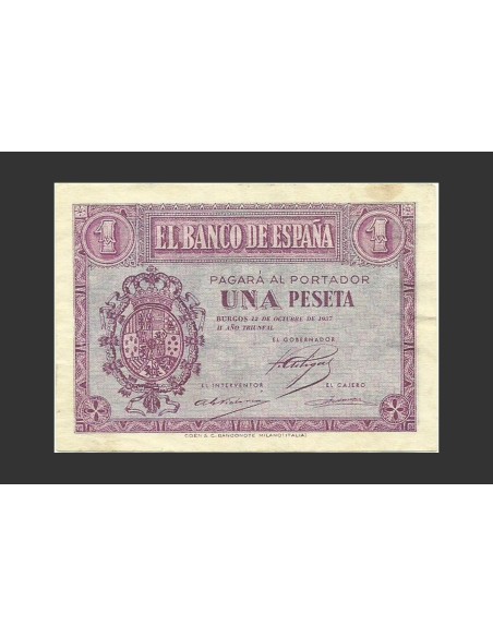 ESTADO ESPAÑOL 1 PESETA 1937, SERIE C