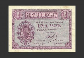 ESTADO ESPAÑOL 1 PESETA 1937, SERIE C