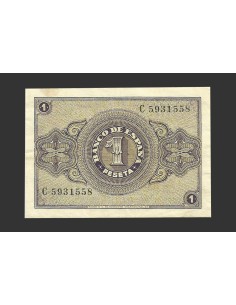 ESTADO ESPAÑOL 1 PESETA 1937, SERIE C 2