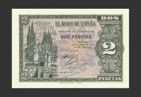 ESTADO ESPAÑOL 2 PESETAS 1938