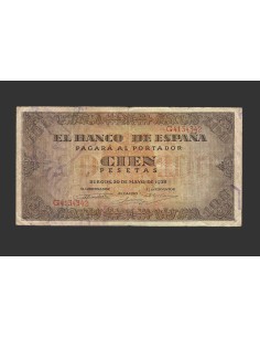 ESTADO ESPAÑOL 100 PESETAS 1938 SERIE G