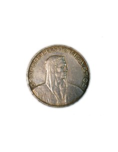 SUIZA, 5 FRANCS 1925 B
