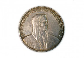 SUIZA, 5 FRANCS 1925 B
