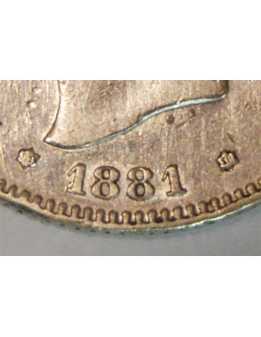 ALFONSO XII 1881 * 81-18 RARA