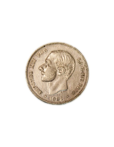 ALFONSO XII 1881 * 81-18 RARA
