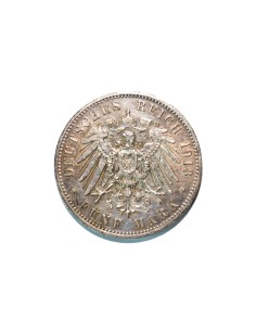 ALEMANIA (PRUSSIA), 1913 A  5 MARK 2