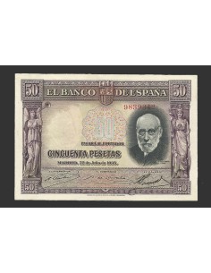 II REPÚBLICA ESPAÑOLA, 50 PESETAS 1835