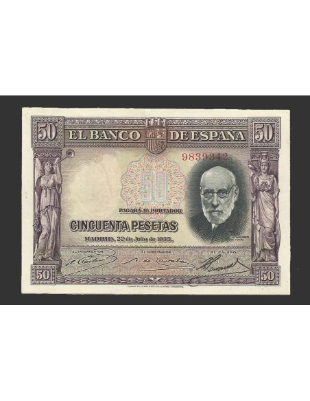 II REPÚBLICA ESPAÑOLA, 50 PESETAS 1835