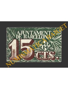 BARCELONA, 15 Cèntims 1937