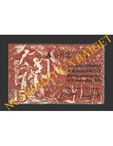 BARCELONA, 15 Cèntims 1937