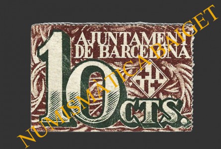 BARCELONA, 10 Cèntims 1937