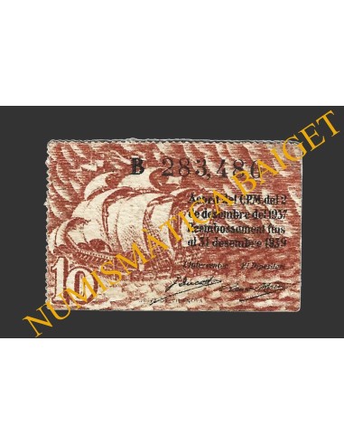 BARCELONA, 10 Cèntims 1937