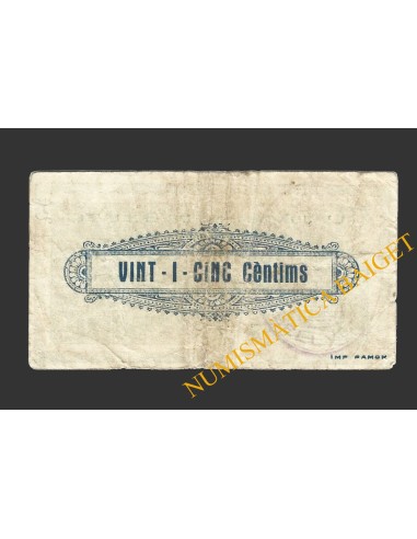 BELLVEI DEL PENEDÉS (Tarragona), 25 cèntims, juny 1937