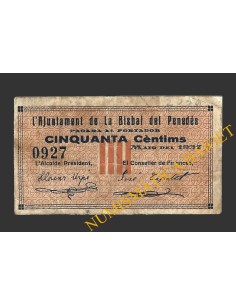 BISBAL DE FALSET, LA (Tarragona), 50 centims, maig del 1937