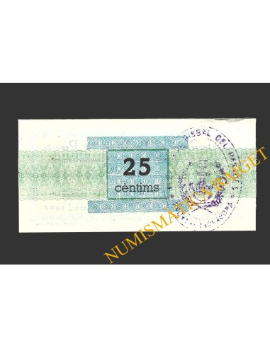 BISBAL DE FALSET, LA (Tarragona), 25 centims, agost del 1937