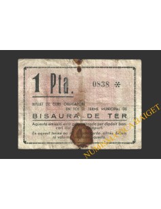 BISAURA DE TER (Barcelona), 1 pesseta, 22 de maig del 1937 2