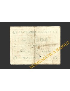 BORGES DEL CAMP (Tarragona), 50 centims, 1937 2