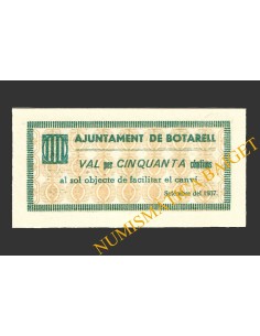 BOTARELL (Tarragona), 50 centims, setembre de 1937