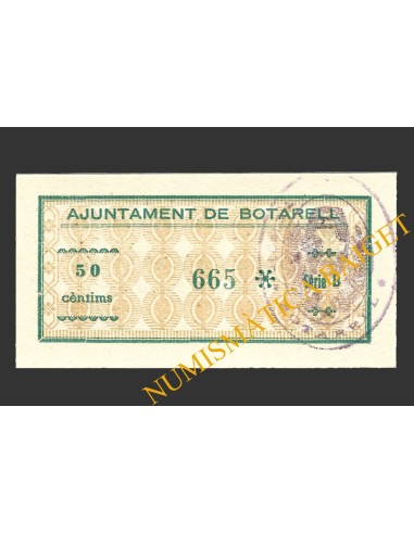 BOTARELL (Tarragona), 50 centims, setembre de 1937