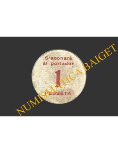 BRAFIM (Tarragona), 1 pesseta, maig de 1937 2