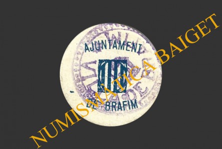 BRAFIM (Tarragona), 25 centims, maig de 1937