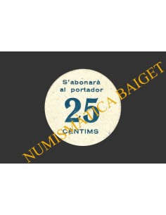 BRAFIM (Tarragona), 25 centims, maig de 1937 2