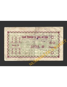 CABRA DEL CAMP, (Tarragona),  50 centims, agost del 1937 2