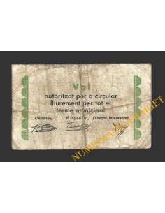 CALDES DE MALAVELLA, (Girona), 50 centims, 5 d'agost del 1937 2