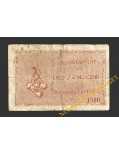 CALDES DE MONTBUI, (Barcelona), 50 centims, 13 de maig del 1937 2