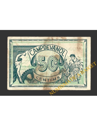 CAMPDEVANOL, (Barcelona), 50 centims, 1 de juny del 1937