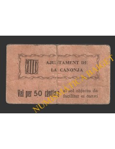 CANONJA, LA, (Tarragona),50 centims, 3 de juny del 1937